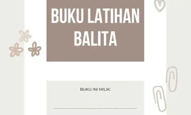 Buku Latihan Balita Toddler